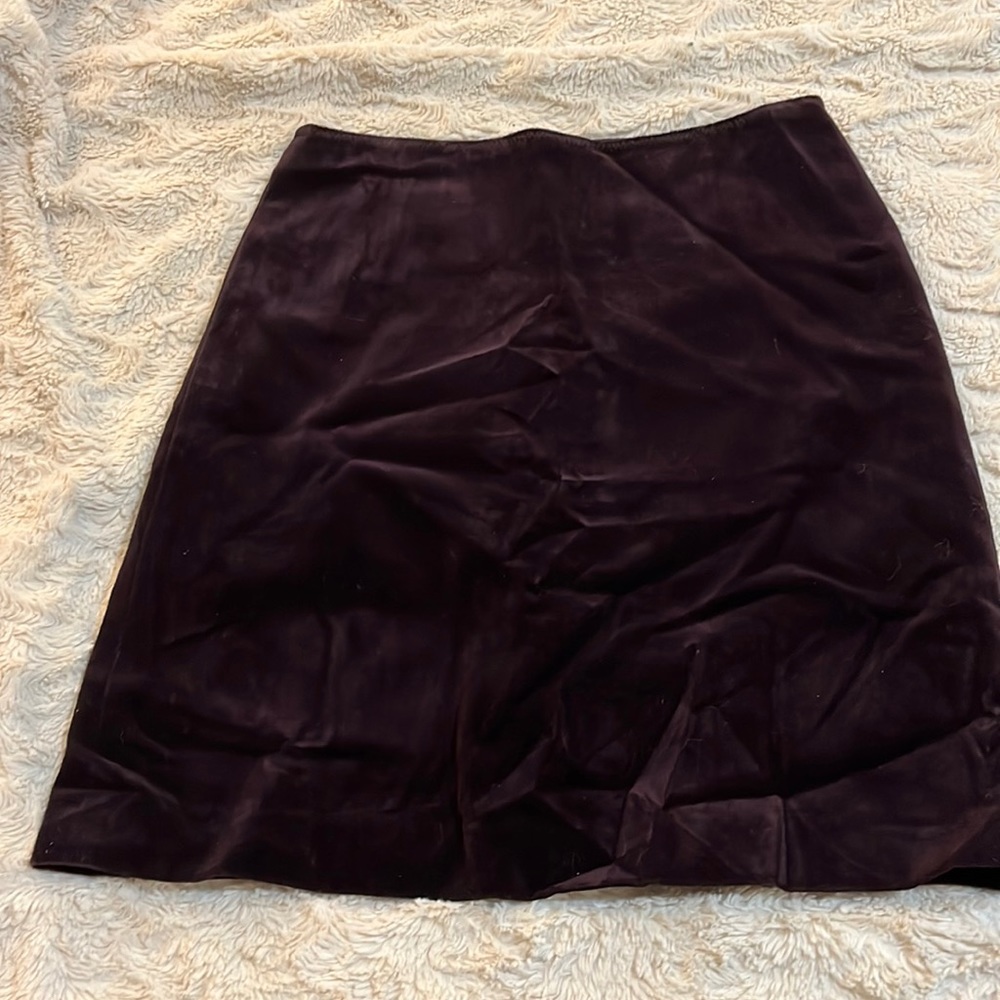 J.Crew Deep Plum Color Velvet  Fully Lined Pencil Skirt -Size 4